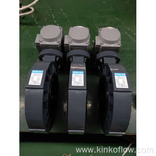 Pneumatic UPVC butterfly valve